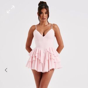 Babyboo Fashion Veena Playsuit in Blush, size Small
